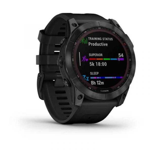Смарт-годинник Garmin Fenix 7X Sapphire S. Black DLC Titanium w. Black Band (010-02541-22/23)