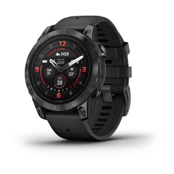 Garmin Epix Pro (Gen 2) Sapphire Edition 47mm Carbon Grey DLC Titanium with Black Band (010-02803-10/11)