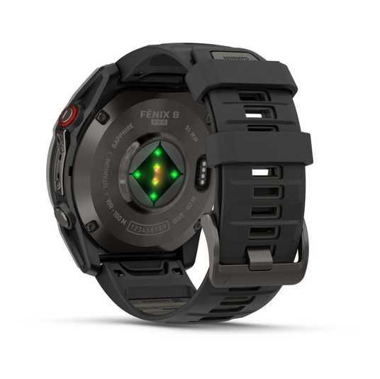 Garmin Fenix 8 Pro 51mm AMOLED Sapphire Carbon grey DLC Tit. w. Black/grey S. Band (010-03199-00/01)