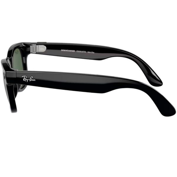 Смарт-окуляри Ray-Ban Meta Wayfarer Shiny Black Frame Green Lenses (RW4006 601/71 50-22)