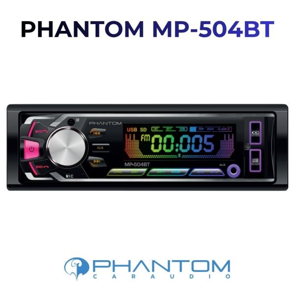 Автомагнітола PHANTOM MP-504BT