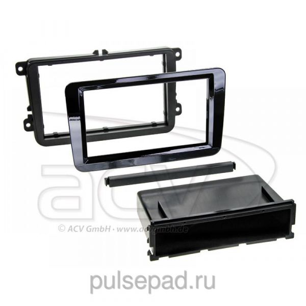 Рамка переходная 281320-10-2 Pro VW Eos / Golf V / Jetta / Passat / Tiguan / Touran(чер. гл)