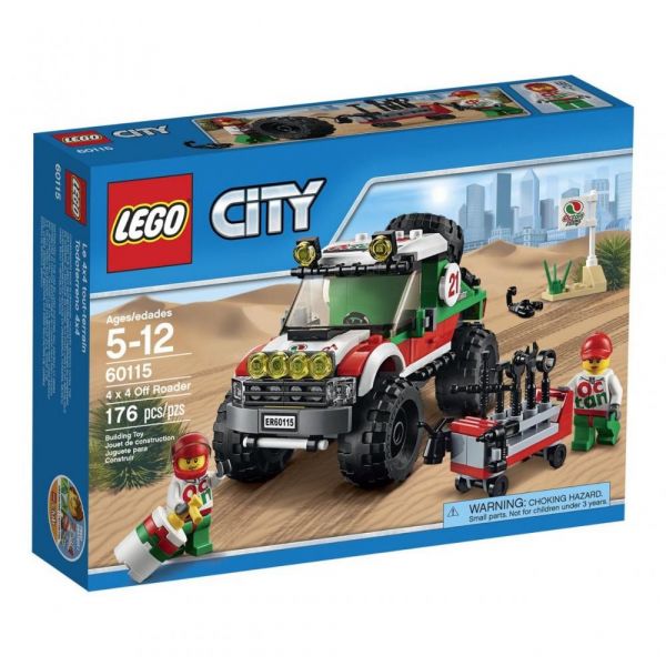 Пластмассовый конструктор LEGO City Great Vehicles Внедорожник 4 x 4 (60115)