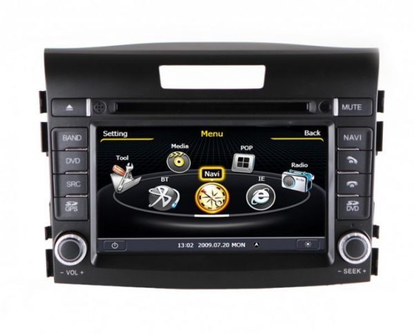 Штатная магнитола EasyGo S107 (Honda CRV 2012) S100