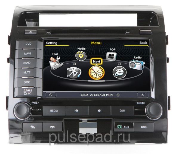 Штатная магнитола EasyGo S112 (Toyota LandCruiser 200) S100