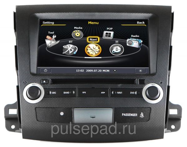 Штатная магнитола EasyGo S120 (Mitsubishi Outlander 2011) S100