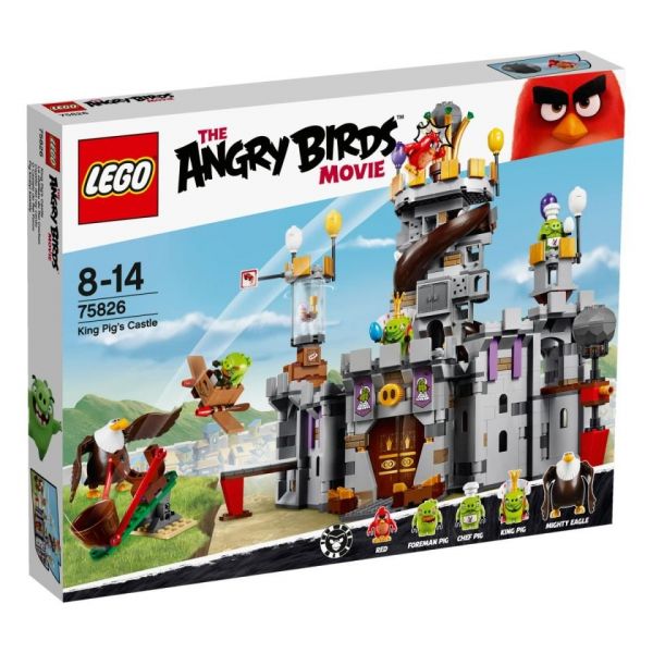 Пластмассовый конструктор LEGO Angry Birds Замок короля свинок (75826)