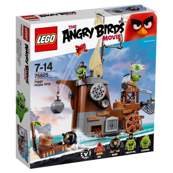 Пластмассовый конструктор LEGO Angry Birds Пиратский корабль свинок (75825)