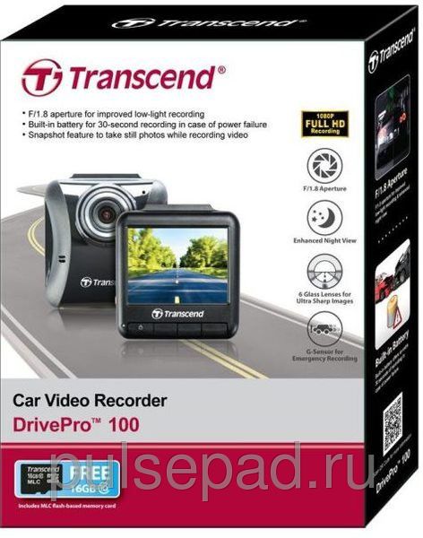 Видеорегистратор Transcend DrivePro DP100 M-fix