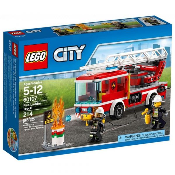 Пластиковый конструктор LEGO City Fire Пожарная машина с лестницей (60107)