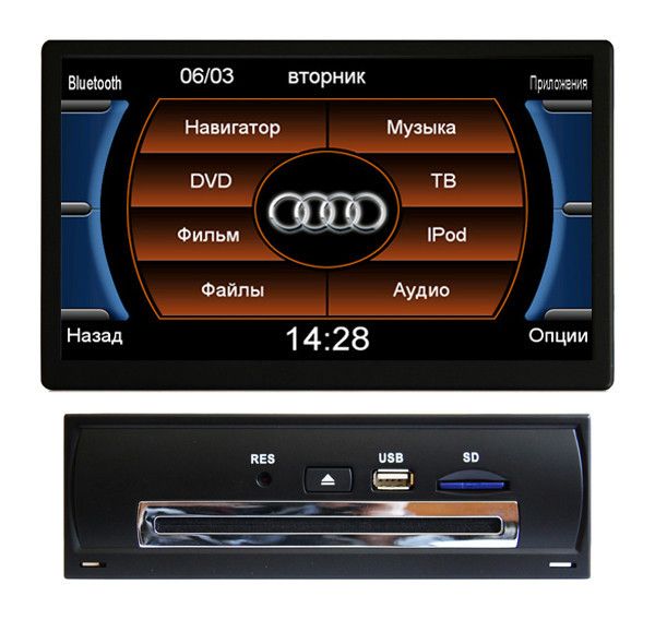 Штатная магнитола Synteko Audi A4, Q5 2008+