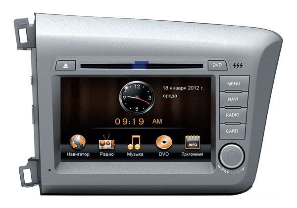 Штатная магнитола Synteko Honda Civic (4D) 2012+