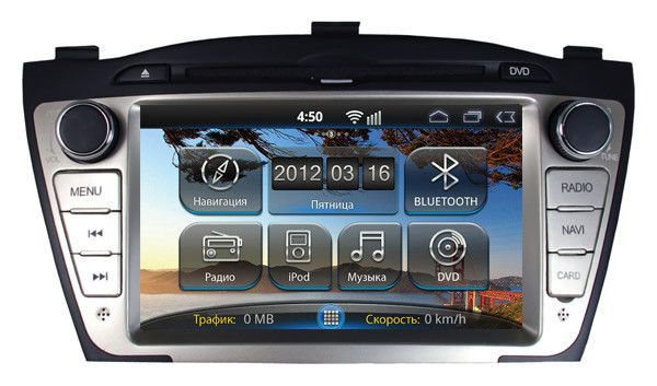 Штатная магнитола Synteko Hyundai IX 35