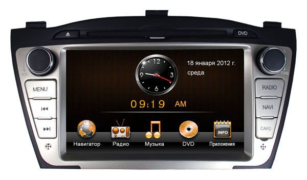Штатная магнитола Synteko Hyundai IX 35