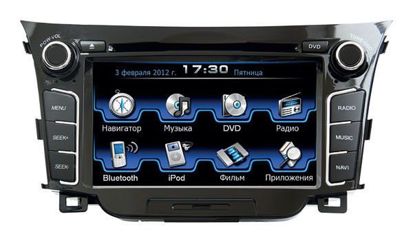 Штатная магнитола Synteko Hyundai i30 2012+