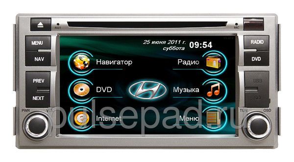 Штатная магнитола Synteko Hyundai Santa Fe 2006+
