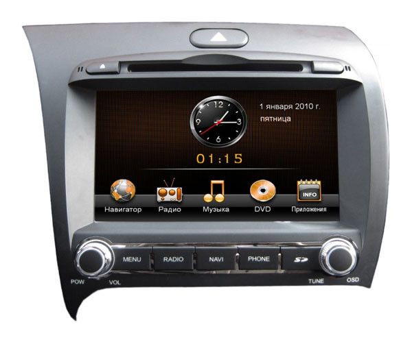 Штатная магнитола Synteko Kia K3, Cerato 4 2013+