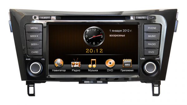 Штатная магнитола Synteko Nissan Qashqai 2014+