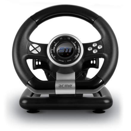 ИГРОВОЙ МАНИПУЛЯТОР ACME STI, USB/FOOT PEDALS/12 BUTTONS/VIBRATION