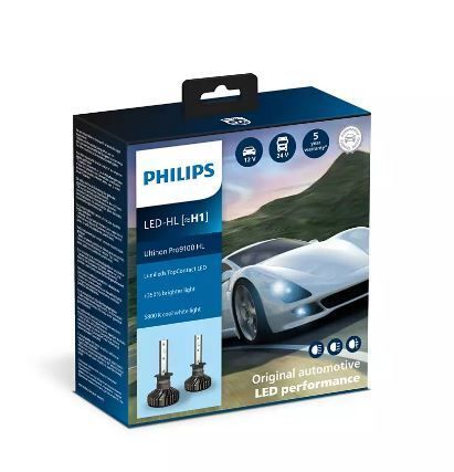 Лампи світлодіодні PHILIPS H1 11258U91X2 LED Ultinon Pro9100 +350% 12/24V