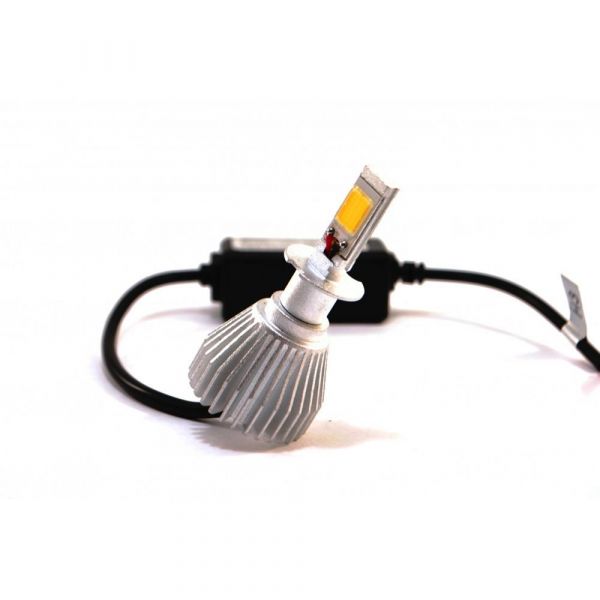 Лампы светодиодные LedHeadLamp F8 H3 chip COB радиатор (2 шт)