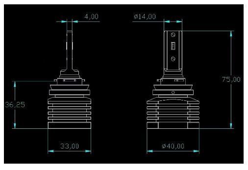 Лампи світлодіодні ALed S H11 3000K 24W SH11A03 (2шт)