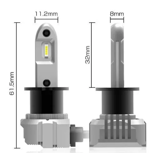 Лампи світлодіодні ALed H3 6000K 15W H3A01 (2шт)