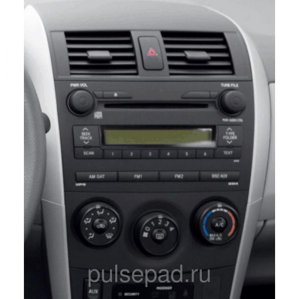 Рамка переходная 11-505 Carav Toyota Corolla 07-13 black