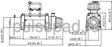 Лебедка KINGONE WINCH TDS-8.5(12V)