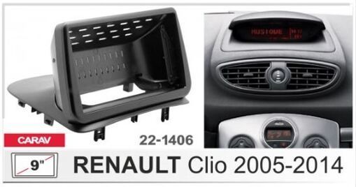 Рамка перехідна Carav 22-1406 Renault Clio
