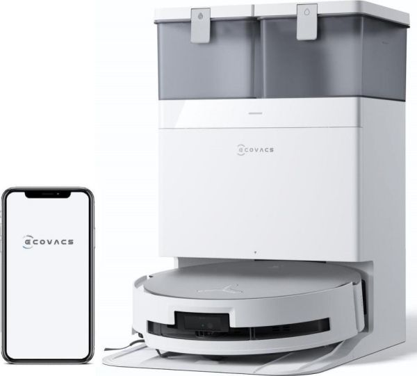 Робот-пилосос з вологим прибиранням ECOVACS Deebot X8 Omni White