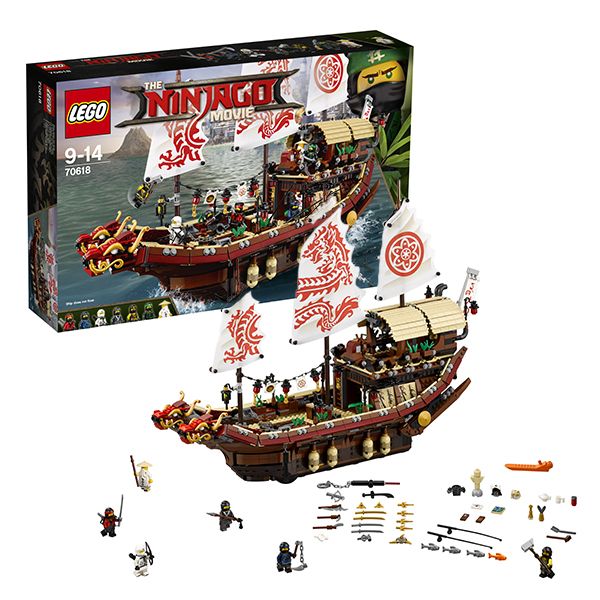 Пластиковый конструктор LEGO Ninjago Летающий корабль Мастера Ву (70618)