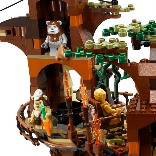 Пластмассовый конструктор LEGO Star Wars Деревня Эвоков (10236)