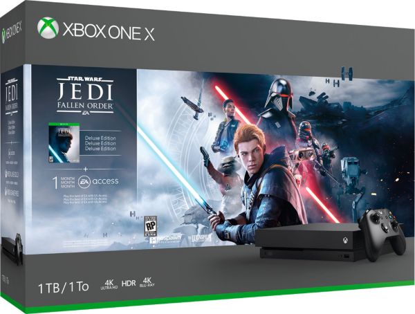 Стационарная игровая приставка Microsoft  Xbox ONE X 1TB + Star Wars Jedi Fallen Order