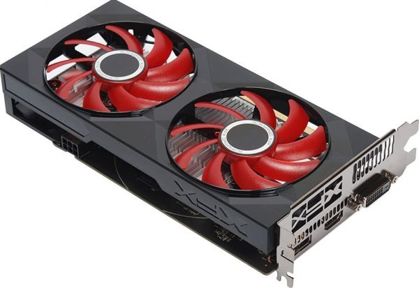 Видеокарта XFX Radeon RX 550 2GB Black/Red (RX-550P2DFGR) 