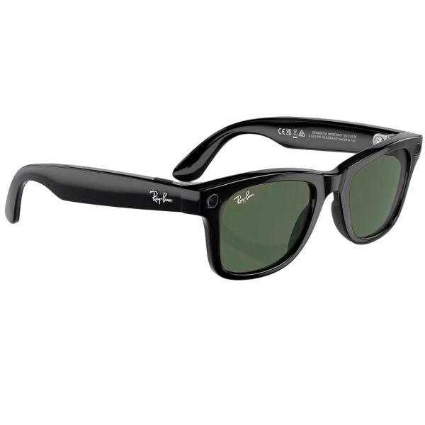 Смарт-окуляри Ray-Ban Meta Wayfarer Shiny Black Frame Green Lenses (RW4006 601/71 50-22)