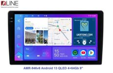 Автомагнітола Qline AMR-946v6 Android 13 QLED 4+64Gb 9"