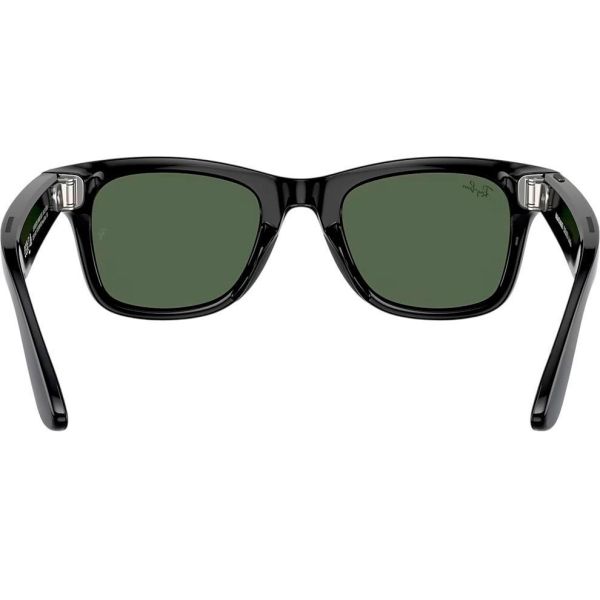 Смарт-окуляри Ray-Ban Meta Wayfarer Shiny Black Frame Green Lenses (RW4006 601/71 50-22)