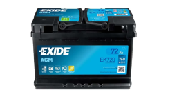 Автомобільний акумулятор AGM (Start-Stop) Exide 6СТ-72 АзЕ AGM (EK720)