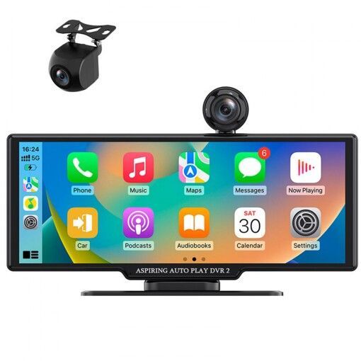 Монітор Aspiring Auto Play DVR 2, Magnet, CarPlay, Android auto