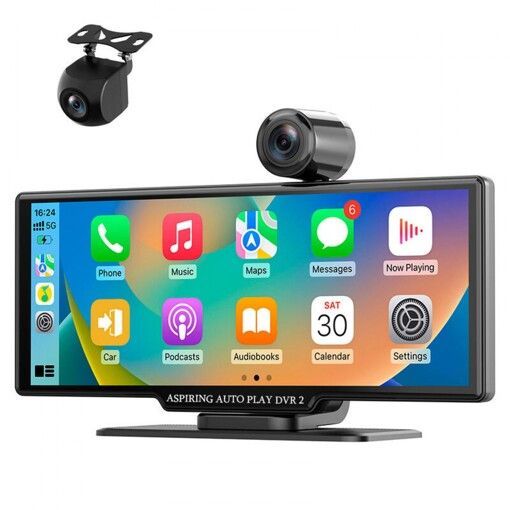 Монітор Aspiring Auto Play DVR 2, Magnet, CarPlay, Android auto