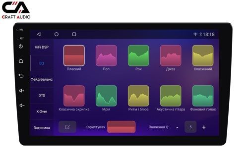 Автомагнітола CraftAudо QMS-108128 Android13 QLED 8+128Gb 10"