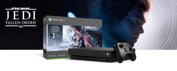Стационарная игровая приставка Microsoft  Xbox ONE X 1TB + Star Wars Jedi Fallen Order