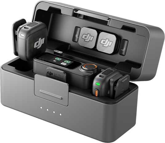 мікрофонна радіосистема для камери, для смартфона DJI MIC 3 (2 TX + 1 RX + Charging Case) (CP.RN.00000480.01)