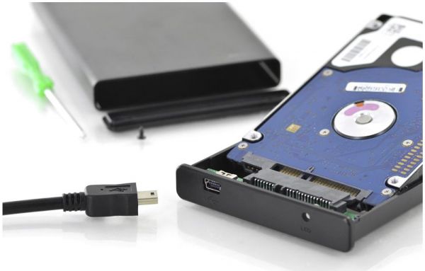Зовнішній корпус Digitus 2,5 SDD/HDD-Gehäuse, SATA I-II - USB 2.0 (DA-71104)