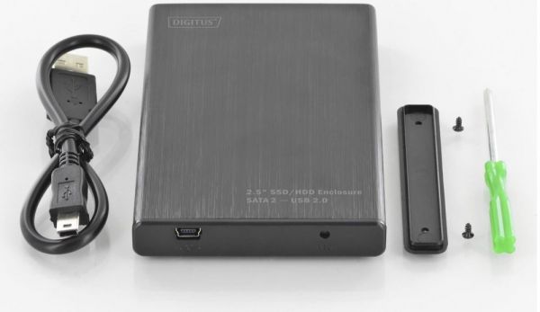 Зовнішній корпус Digitus 2,5 SDD/HDD-Gehäuse, SATA I-II - USB 2.0 (DA-71104)