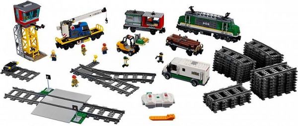 Классический конструктор LEGO City Грузовой поезд (60198)