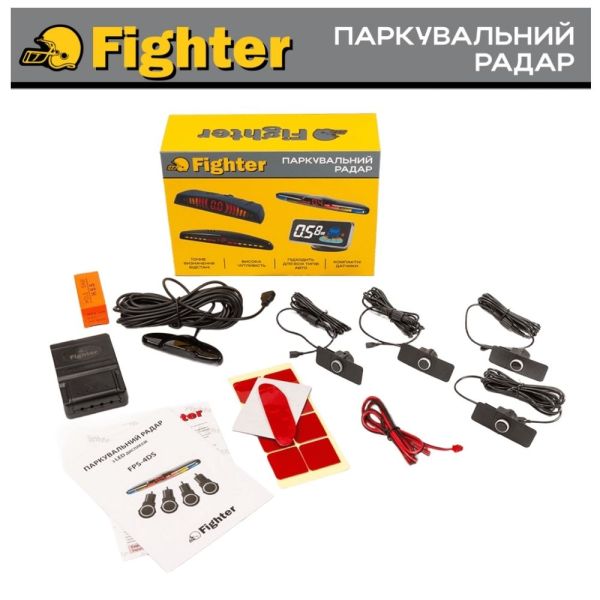 Паркувальний радар Fighter FPS-4DS Black