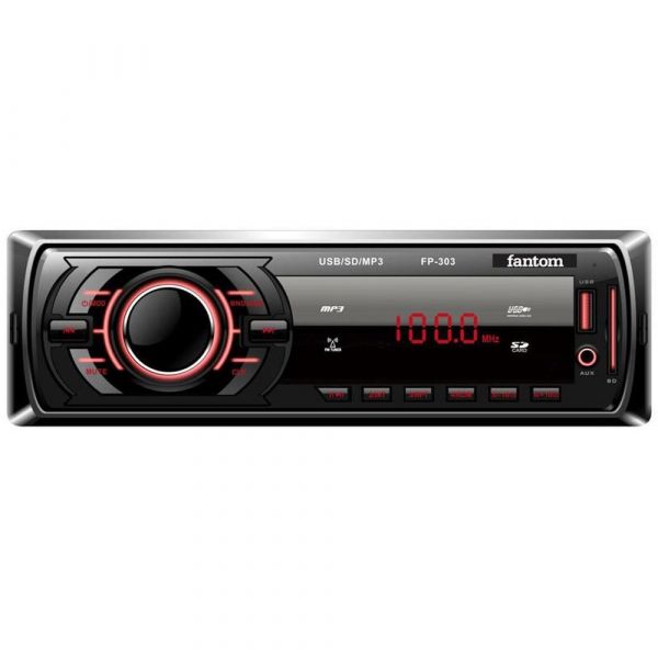 Автомагнитола Fantom FP-303 Black/Red