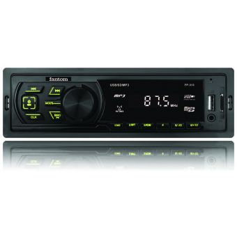 Автомагнітола FANTOM FP-313 Black/Green